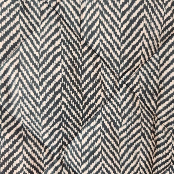 J. Crew Down Quilted Puffer Vest Herringbone Black White Preppy Fall Women's S - Picture 6 of 9